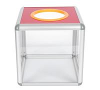 DEARMAMY Boîte de Tirage Transparente avec Serrure de Sécurité Urne Robuste et Étanche pour Tirage au Sort Vote Loterie Design Simple et Pratique Moyenne