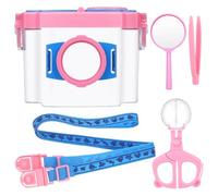 DEARMAMY Boîte Loupe Insecte Compacte Kit Observation avec Loupe Double Lentille et Outils pour Garçon Fille Exploration Extérieure et Activités Scientifiques