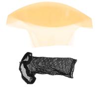 DEARMAMY Bonnet Chauve Professionnel En Latex Avec Filet À Cheveux En Maille - Couvre-Tête Chauve Réaliste Pour Cosplay Maquillage De Théâtre Et Effets Spéciaux