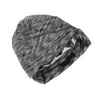 DEARMAMY bonnet de sommeil bonnet élastique s de nuit pour femmes capot endormi filet à cheveux de couchage pour cheveux de nuit pour x bouclés satin Dark Grey