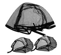 DEARMAMY Bonnets De Postiche En Filet 3 Pièces Taille Unique Noir Maintien Sûr Femmes Usage Quotidien Confort Léger
