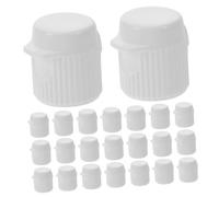 DEARMAMY Bouchons de Dentifrice à Visser en Plastique Blanc Lot de 30 Étui de Dentifrice de Voyage Pratique Légers et Faciles à Ouvrir pour Tubes Souples