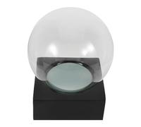 DEARMAMY Boule à Neige à Remplir en Verre Transparent 120 MM Socle Résine Noir Épais - Kit DIY Décoration de Noël Contenant pour Création Festive et Loisirs Créatifs