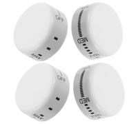DEARMAMY Bouton de Régulation de Température pour Réfrigérateur et Congélateur Lot de 4 Pièces en Plastique Blanc Réglage Rotatif 5 Niveaux Remplacement Thermostat Mini-Réfrigérateur