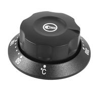 DEARMAMY Bouton de Thermostat Réglage Précis Température en Plastique Noir de 50 à 300℃, Facile à Utiliser pour Cuisinière Électrique et Chauffe-eau