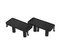 DEARMAMY Bouton-poussoir Lot de 2 Pièces en Plastique Noir Rectangulaire Remplacement Porte Four, Sécurité Renforcée et Installation Facile pour Micro-ondes pour Usage Domestique