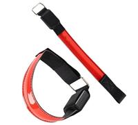 DEARMAMY Bracelet de Sport à LED Rouge Réutilisables Brassard Ajustable en Nylon Léger, Équipement de Course Réfléchissant Pack de 2 Pièces pour Activités Extérieures et Cyclisme