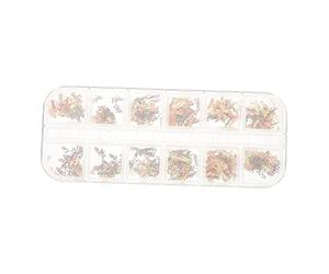 DEARMAMY Breloque pour Ongles Zodiaque Douze Constellations Décorations pour Nail Art Manucure