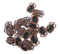 DEARMAMY Breloques Pendentifs Scarabée en Alliage 20 Pcs Bleu DIY Bijoux Artisanaux Décorations Présents Fêtes Création Bijoux