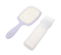 DEARMAMY Brosse à cheveux sèche-cheveux à brosse soufflante peignes à queue de rat peigne avec en métal de surbrillance pour hommes se de ventilation Plastique blanche