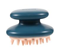 DEARMAMY Brosse De Massage Exfoliante Pour Brosse à Shampooing Silicone Accessoire De Bain Pratique Pour Détente Et Nettoyage Des Cheveux Bleu