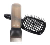 DEARMAMY Brosse Démêlante Pour Cheveux Brosse à Cheveux Ventilée Manche Long Creux Avec Flacon De Nettoyage à Sec Anti-statique Lissante Lisses Et Bouclés