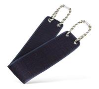 DEARMAMY Brosse Exfoliante Double Face Dos - Sangle de Lavage Dorsale Robuste - Serviette de Gommage Corporel en Matière Résistante - Couleur Bleu Marine - Nettoyeur de Dos pour Bain