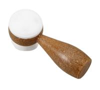 DEARMAMY Brosse Nettoyante Visage Exfoliante Pour Visage Brosse Douce Poils Naturels Deux Côtés Pointes Différentes Légère Portable