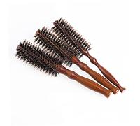 DEARMAMY Brosse Ronde Poils De Sanglier Et Nylon Pour Femmes Brosse Cheveux Spiralée Poignée Ergonomique Pour Massage Chevelu Et Élimination Des Frisottis