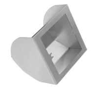 DEARMAMY Cache-prises Étanche en Acier Inoxydable 86 Mm Semi-fermée, Boîte de Prises Extérieures Anti-pluie pour Interrupteurs Muraux, Protection Solide pour Balcon, la Cuisine et Usage