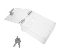 DEARMAMY Cache-prises Transparent en Acrylique avec Serrure à Clé pour Prise Murale 86 Mm, Protection Étanche Anti-poussière et Éclaboussures, Boîtier Sécuritaire pour Usage Intérieur