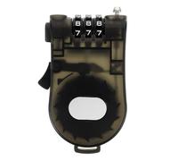 DEARMAMY Cadenas Antivol Compact pour Vélo et Snowboard Câble Résistant à l'usure en Plastique Noir, Design Ergonomique pour Activités Extérieures Sécurisées