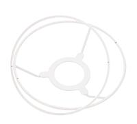DEARMAMY Cadre Abat-jour en Fer 15 Cm de Diamètre, Support de Plafonnier DIY Multifonction, Finition Antirouille et Résistante la Corrosion, pour Lampe de Table et Lustre Décoratif