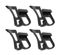 DEARMAMY Cage à Pédales de Vélo en Plastique Noir 4pcs Cale-Pieds Élastiques pour Vélo de Route Compatible Universellement pour Cyclisme en Extérieur