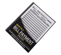 DEARMAMY Carnet de Budget à Couverture Rigide - Suivi des Paiements de Factures Liste de Contrôle - Organiseur Financier Mensuel pour Gestion des Dépenses Registre des Dépenses en Espèces