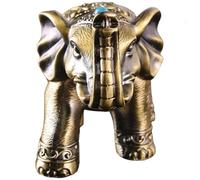 DEARMAMY Cendrier Éléphant Rétro avec Couvercle Anti-Vent et Anti-poussière Cendrier de Bureau Multifonction pour Intérieur et Extérieur pour Cigare et