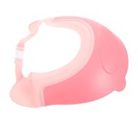 DEARMAMY Chapeau de Bain pour Garçon et Filles Visière Ajustable en Pe, Protège Oreilles Yeux, Bonnet à Shampoing Adorable pour Tout-petits Lors Bain