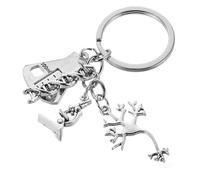 DEARMAMY Choix Des de Sciences : Porte-clés Microscope Porte-clés de Biologie pour à Main Ou à D'enseignant