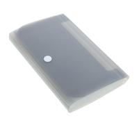 DEARMAMY Classeur Accordéon Petit Format A6 en Plastique Gris Organiseur de Dossiers Multi-Poches Extensible Porte-Documents Portable pour Reçus Factures et Cartes Bureau et École