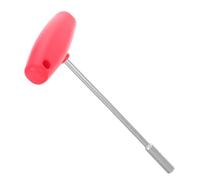 DEARMAMY Clé à Rayons de Vélo en T, Outil Caché Multifonction de Réparation | Douille Intégrée 3, 6mm, Acier et Plastique, Entretien des Roues, Couleur Rouge