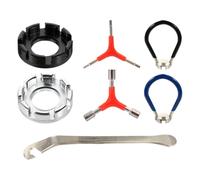 DEARMAMY Clé à Rayons de Vélo Y Type 8 Voies, Acier et Caoutchouc | Outil Multifonction pour Réparation ou Remplacement des Rayons, Étanche, Démonte-pneu, pour Jante Couleur Aléatoire