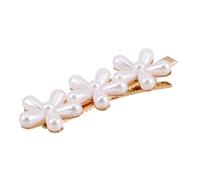 DEARMAMY Clips De Cheveux Perles Grandes Pinces De Cheveux Barrette Hair for Woman Girls Fashion Hair Accessoires Christmas Nouvel An Présente Golden