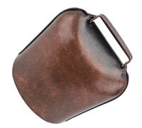 DEARMAMY Cloche en Fer Forgé Épaisse Grand Modèle Rouge Cuivre Cloche de Vache et Mouton Bruyante Extérieure pour Bétail pour Ferme et Pâturage