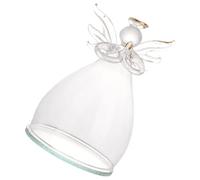 DEARMAMY Cloche en Verre d'ange pour Fleurs Éternelles Couvercle Transparent pour Micro-Paysage Décoration Intérieure Romantique pour Maison et Présent Saint-Valentin Pièce Unique