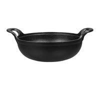 DEARMAMY Cocotte en Fonte 20 Cm, Casserole Épaisse Poignées Latérales, Fonte Résistante Haute Température, Cuisson Maison et Camping, Ustensile Polyvalent pour Mijotés et Fondues