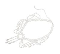 DEARMAMY Collier Délicat Perles Simulées Chaîne De Cou Élégant Pour Femme Et Fille Bijou De Mariage Et Cadeaux Invités Princesse