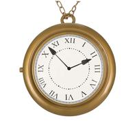 DEARMAMY Collier Horloge Rétro Doré Accessoire De Costume Pour Fête Et Cosplay Halloween Et Événements Spéciaux