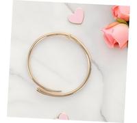 DEARMAMY Collier Ras Cou En Métal Doré Pour Femme Manchette Ouverte à Ressort Design Punk Géométrique Ajustable Look Collier Minimaliste