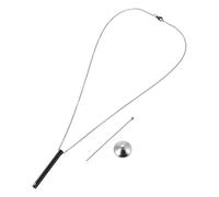 DEARMAMY Collier Urne Funéraire en Acier Inoxydable Cylindrique Mécanisme à Vis Sécurisé, Pendentif Urne pour Cendres D’animaux de Compagnie, Kit 3 Pièces Noir Petit Entonnoir et Aiguille,