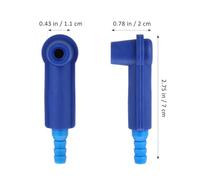 DEARMAMY Connecteur D'échange de Liquide de Frein Abs 6pcs Extraction Rapide Outil de Purge D'huile de Frein Automobile