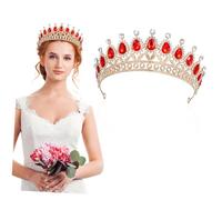DEARMAMY Couronne Accessoire Cheveux Anniversaire Bandeau Accessoire Diadème Strass Bandeau Fête Délicat Fille Mariée Paillettes Décoration De Mariage Gemmes Femmes Décorations