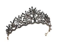 DEARMAMY Couronne De Mariage Avec Tiare Baroque Vintage Pour Bride Accessoire Nuptial Pour Et Fêtes