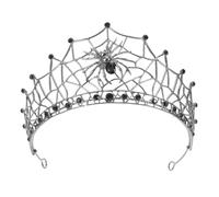 DEARMAMY Couronne De Mariage Toile Araignée Bijou De Tête Baroque Alliage Accessoire De Cheveux Pour Halloween Soirée Cosplay Et Fête Anniversaire