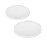 DEARMAMY Couvercle de Protection en Verre Vitre de Remplacement Antigel 2 Pièces Compatible Universellement pour Compteur D’eau pour Maisons et Petites Entreprises