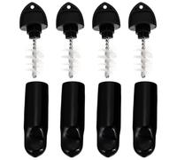 DEARMAMY Couvercle de Robinet de Fût de Bière en Caoutchouc Noir Brosse de Nettoyage Flexible pour Robinet Standard Adapté aux Chaudrons de Saccharification