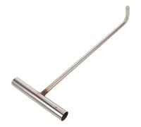 DEARMAMY Crochet en Acier Inoxydable T de 38 CM X 12 MM Extracteur de Regards et Plaques d'Égout Polyvalent Outil de Levage Renforcé pour Nettoyage d'Égouts et Portes à Enroulement