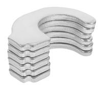 DEARMAMY Crochets pour Planches D'échafaudage en Fer Galvanisé, Lot de 6 Pièces, Design Compact et Pratique pour Échafaudage Mobile, Accessoires Robustes Argentés