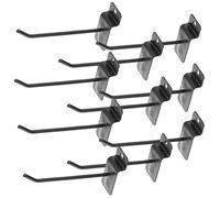 DEARMAMY Crochets Universels 10 CM en Métal Lot de 10 pour Panneau Perforé, Adaptés aux Étagères de Magasin et Organisation D’Accessoires Mobiles