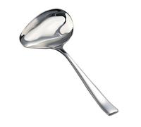 DEARMAMY Cuillère à Sauce Acier Inoxydable Épaissie avec Manche Long Cuillère à Soupe de Cuisine Résistante à Usure et Sauce Multifonction pour Service Facile