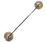 DEARMAMY Cymbales Tibétaines Tingsha en Laiton à Motif Dragon, 8 Cm, Carillons Zen pour Contemplation et Yoga, Cloches de Relaxation Chantantes, Instrument de Percussion à Main
